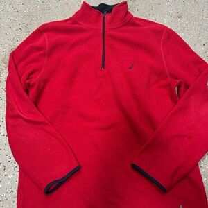 Nautica Red Half-Zip Pullover